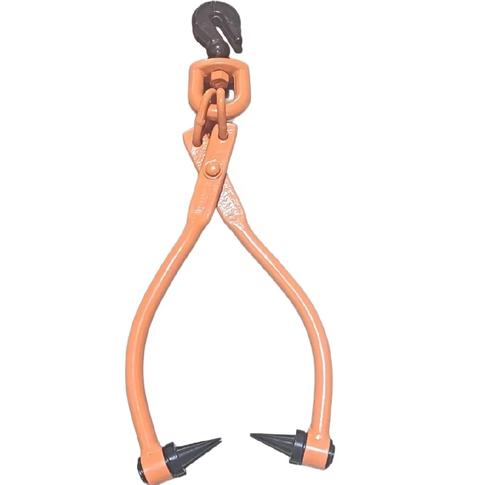 20/25 inch  Swivel  Tooth Skidding Tong  360 degree Rotating Clevis Swivel Hook Log Skidding Tongs Log Tools Hooks