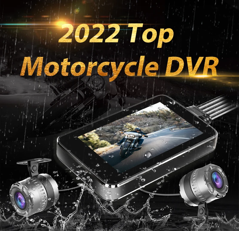 Motorcycle DVR 1080P WiFi Full Body Waterproof Dash Cam FHD Front Rear View Motorcycle High Performance Camera GPS Recorder Box