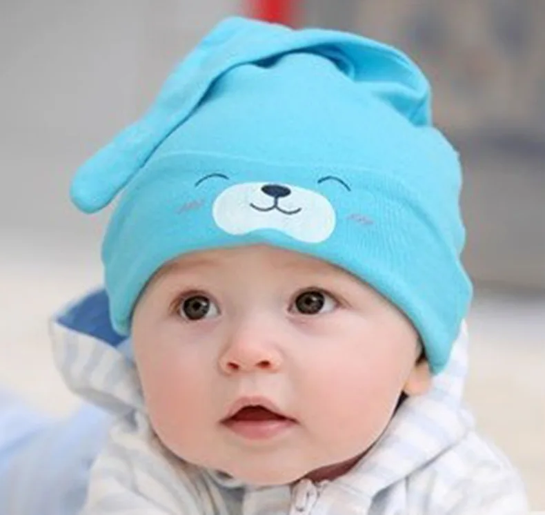 Factory custom Wholesale custom plain color organic cotton bamboo baby beanies hats newborn