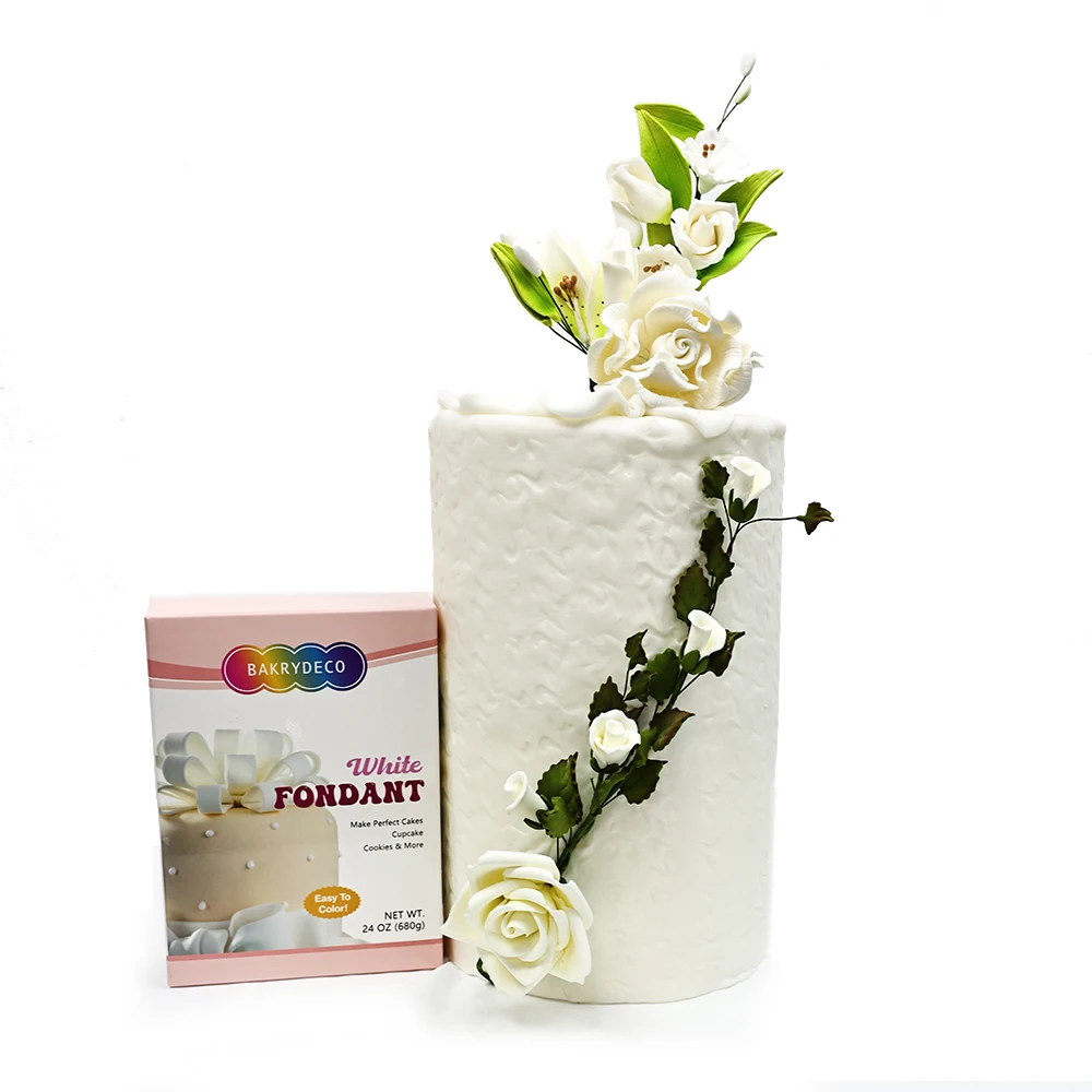 Высококачественное сырье Сахарная паста для торта Жевательная Цветочная помадка фабрика