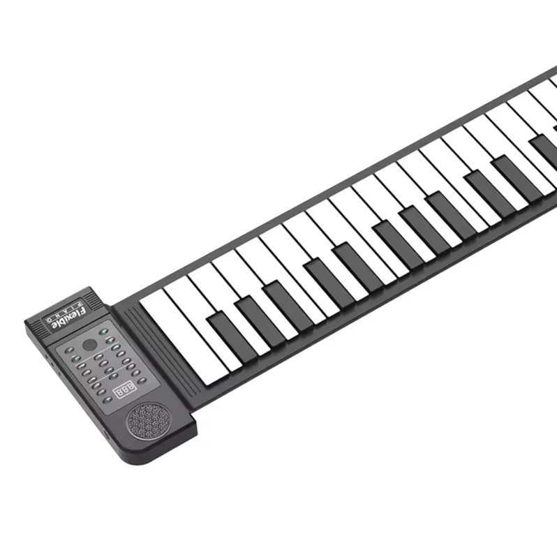 61-Keys Electronic Organ Roll-Up Piano
