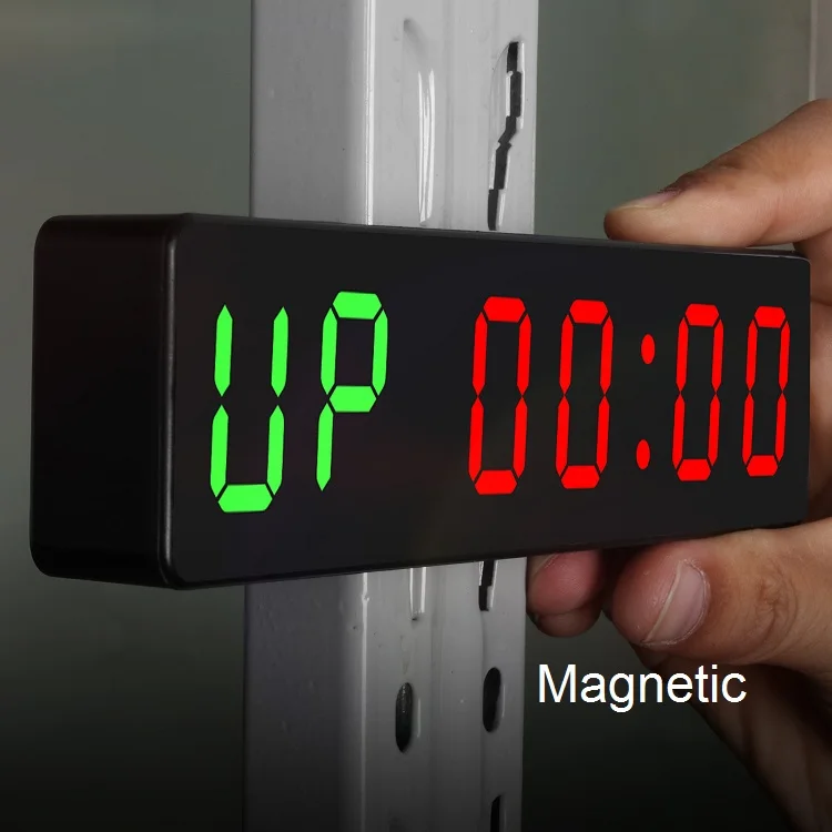 Jhering 6 Digits MMA Tabata Stopwatches Interval Fitness Training Timer Boxing Clock