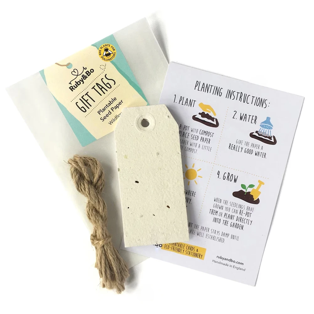 Custom ECO biodegradable labels swing tags Handmade paper hang tag For Clothing Garment