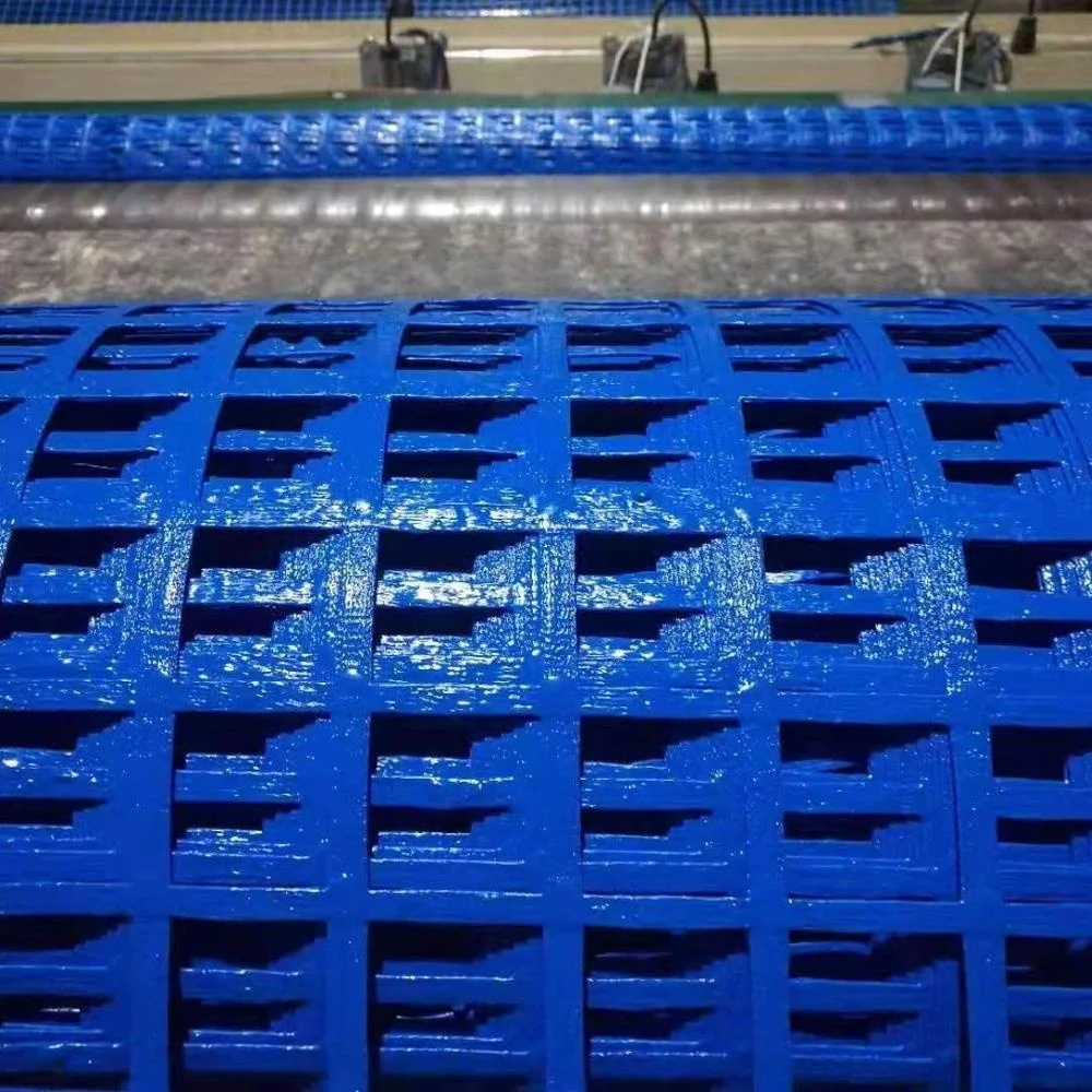 Полиэфирная geogrid unixial 200KN с ПВХ покрытием