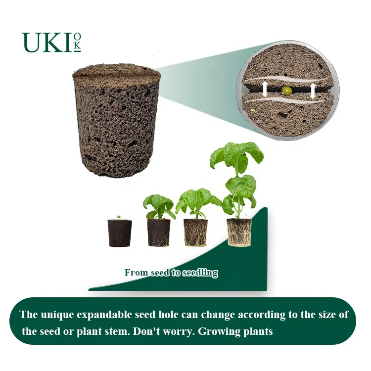 Ukiok Replacement Compatible Eco-Friendly PH Balanced Seed Starter Pods Root  Grow Sponges