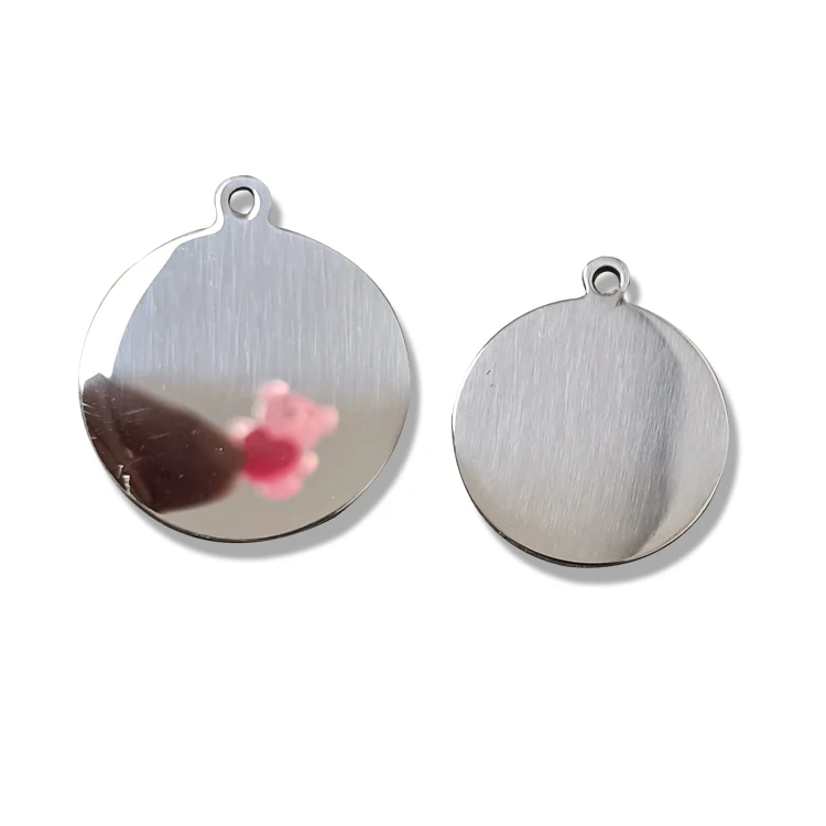 Custom Logo Tag Pet Name Blank Metal Engraving Stainless Steel Dog Tag