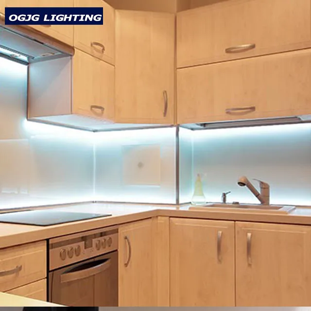 OGJG ETL aluminum profile dimmable kitchen under cabinet 2ft 3ft 4ft 5ft motion sensor wall mounted LED linear light