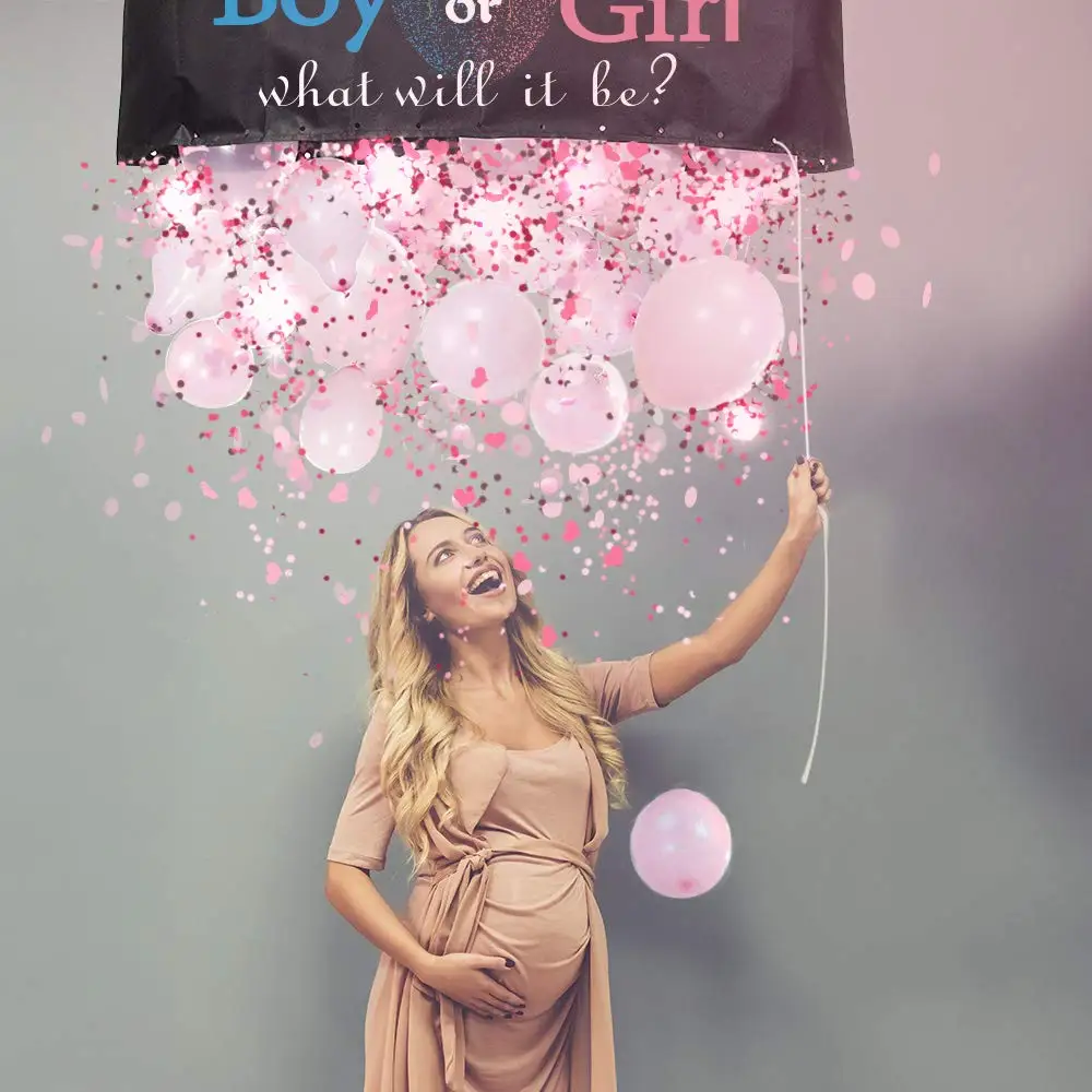 Gender Reveal Smoke Cannon Ideas Baby Shower Gender Reveal Balloon Drop Bag Gender Reveal Party Supplies