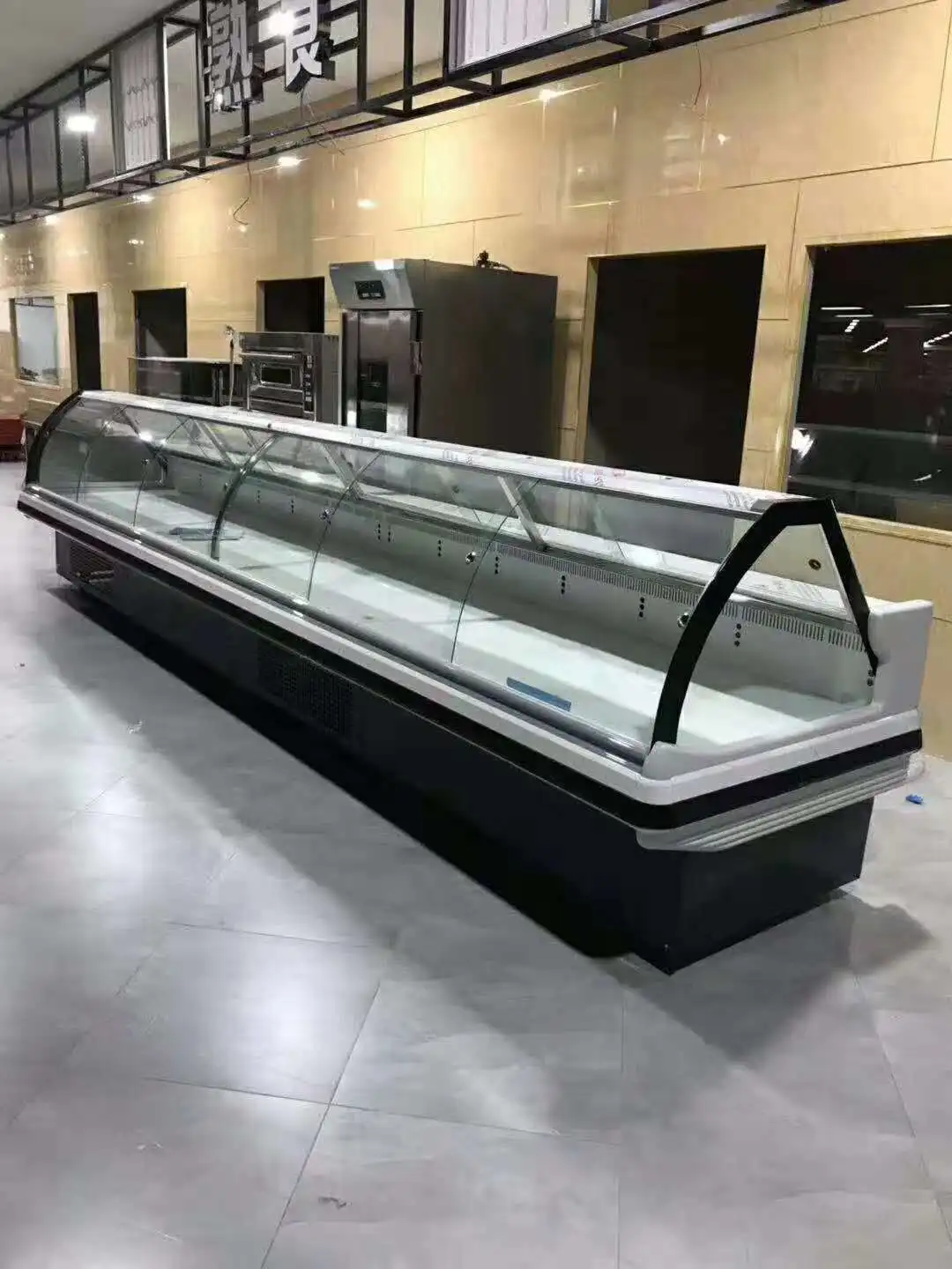 Custom Meat Shop Equipment Refrigerated Meat Chiller Freezer Display Display Cooler Seafood Display Refrigerator Fresh Fish R290