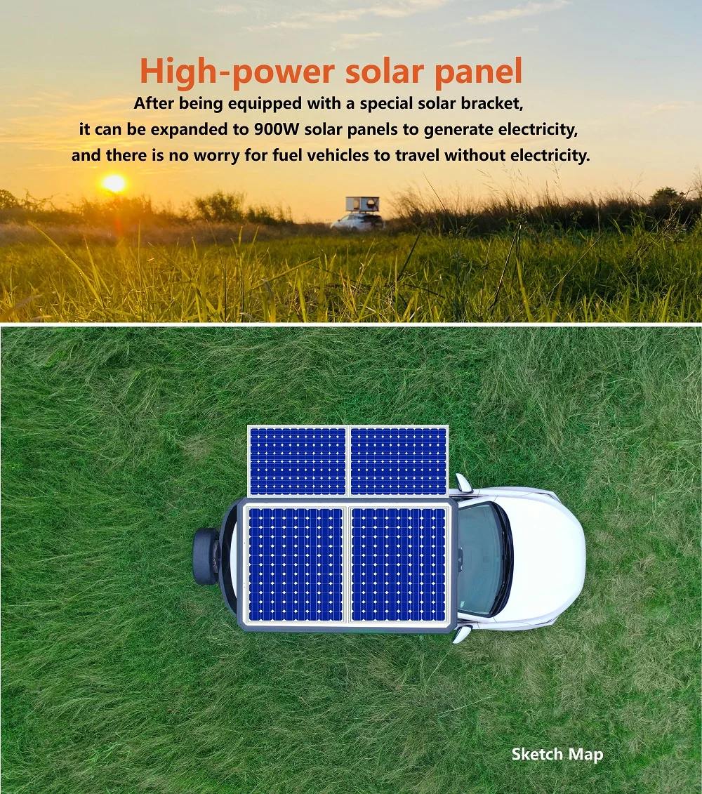 High Quality Luxury Aluminum Hardshell Roof Tent 3-4 Person Waterproof Clam Hard Shell Roof Top Tent For Car