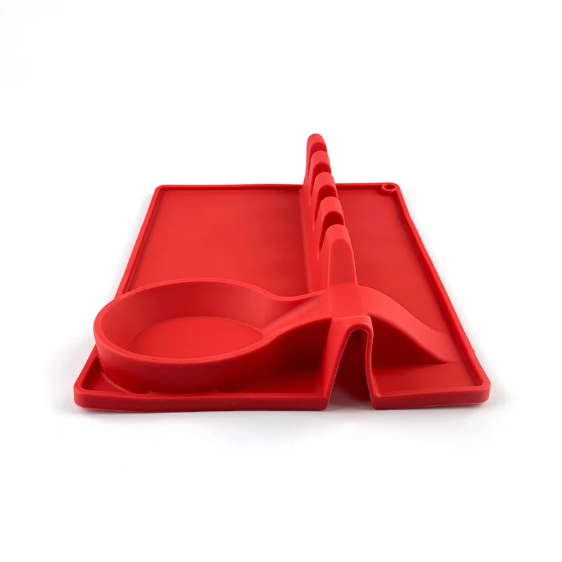 Kitchen Silicone Spoon Fork Rest Silicone Spatula Utensil Holder
