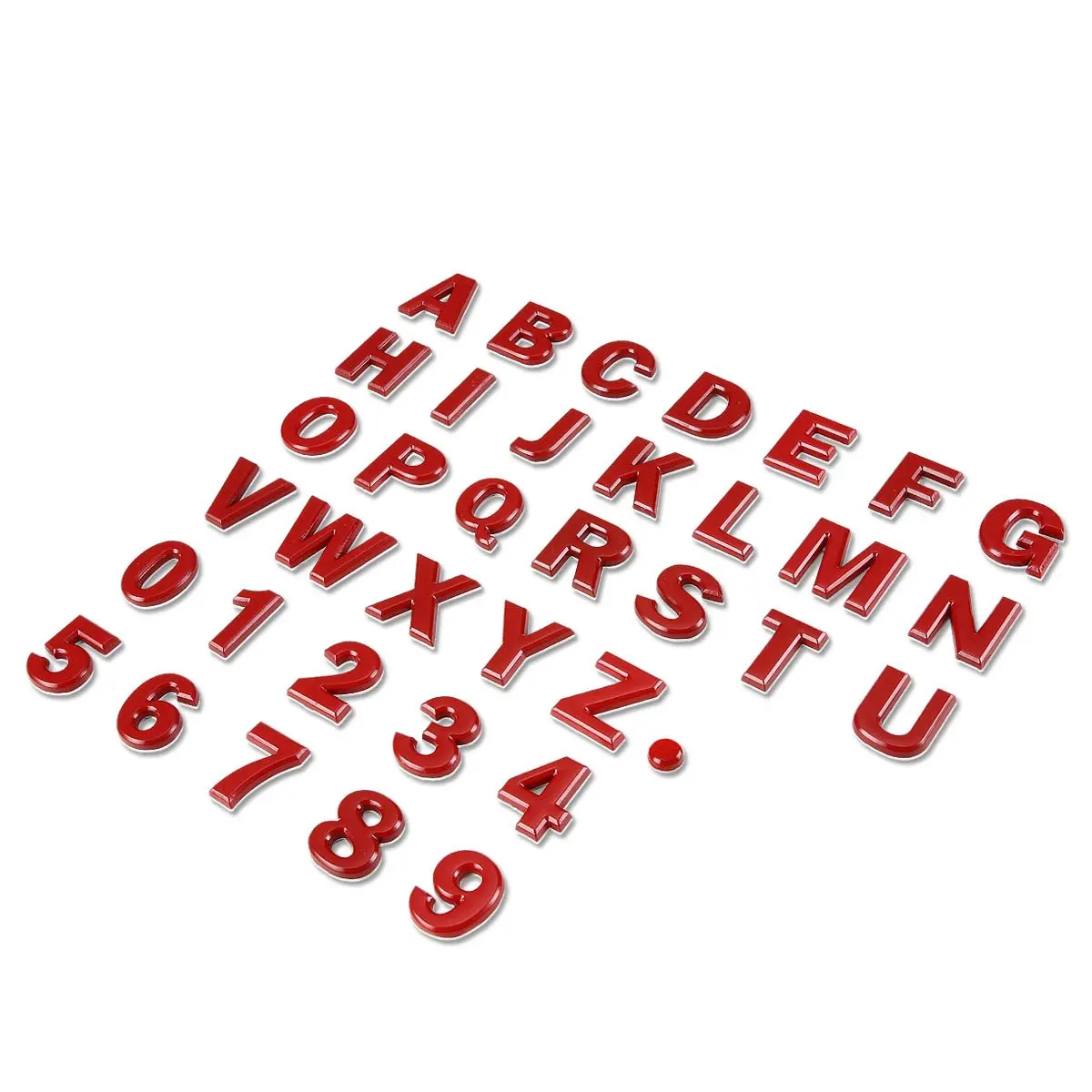 Custom Design Electroplate Chrome Letters Car Number Plate Stickers For Car Body