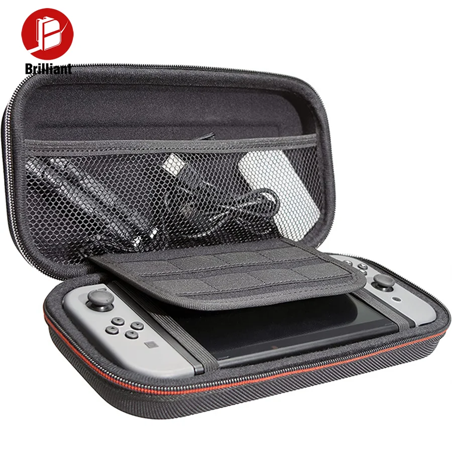 Buweilian Portable Anti-Drop Switch Game Console Bag Lite Protection with EVA Material for Nintendo Red Blue Controller Storage