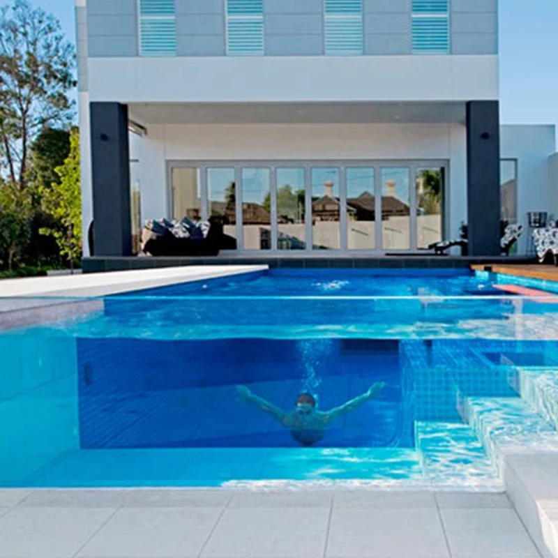 Customized Clear Acrylic Sheet Thick Panel Acrylic Swimming Pool Infinity Swimming Pool