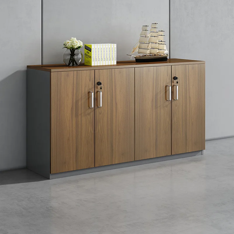 Best Price Of Modern Office Storage Cabinet with Lock, Eco-Friendly Wooden Filing Cabinet for Office and Living Room