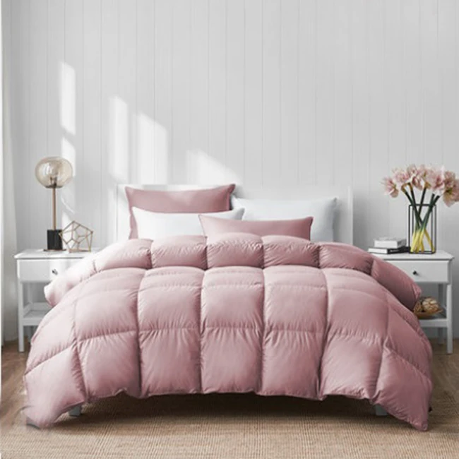 White Goose Down queen size Comforter Duvet Quilt 100% Cotton Fabric custom duvet insert designer duvet