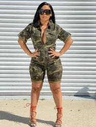 BA728 S to 5XL 2202 hot selling summer clothes plus size camouflage jumpsuits