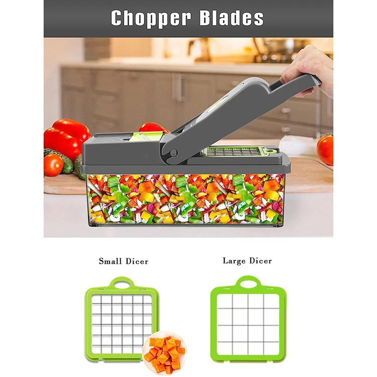 Hot Selling 14/16 Vegetable Chopper Multifunctional Kitchen Food Fruits Slicer Cutter Fruits Vegetables Top Tools Your Kitchen