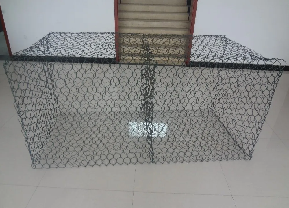 Low carbon steel PVC coated Gabion wire mesh box wholesale manufacturer supply for construction protection material