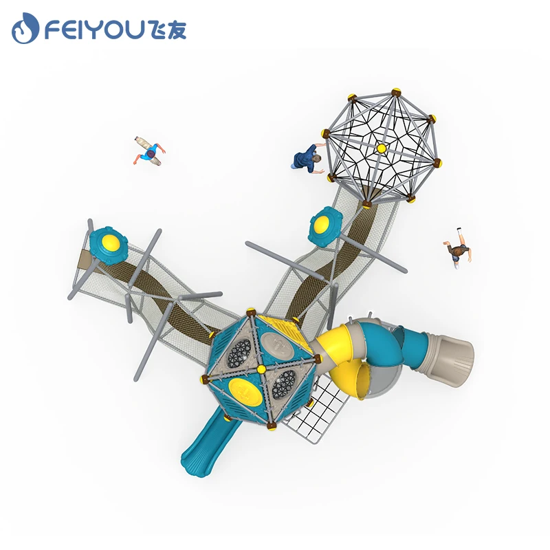 Outdoor play station systems play set rotational moulds slide playground children playground