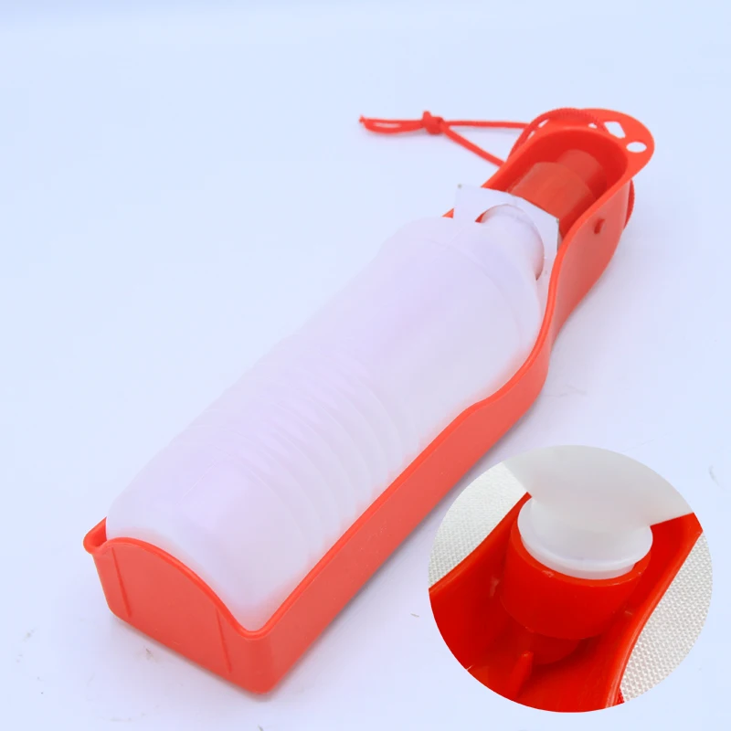 Portable Pet Use Water Drinking Bottle Outdoor Travel Automatic 500ml Pet Dog Drinker