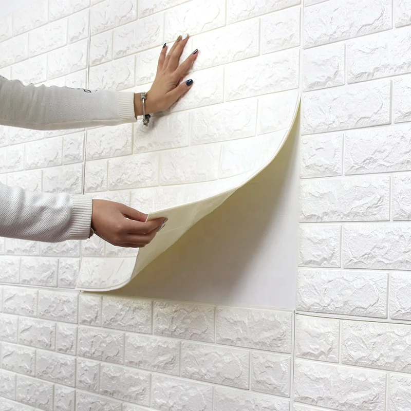 High Quality 3D Brick Wallpaper Factory Bulk Sale Durable For Office Decoration Wallpaper Decor Foam