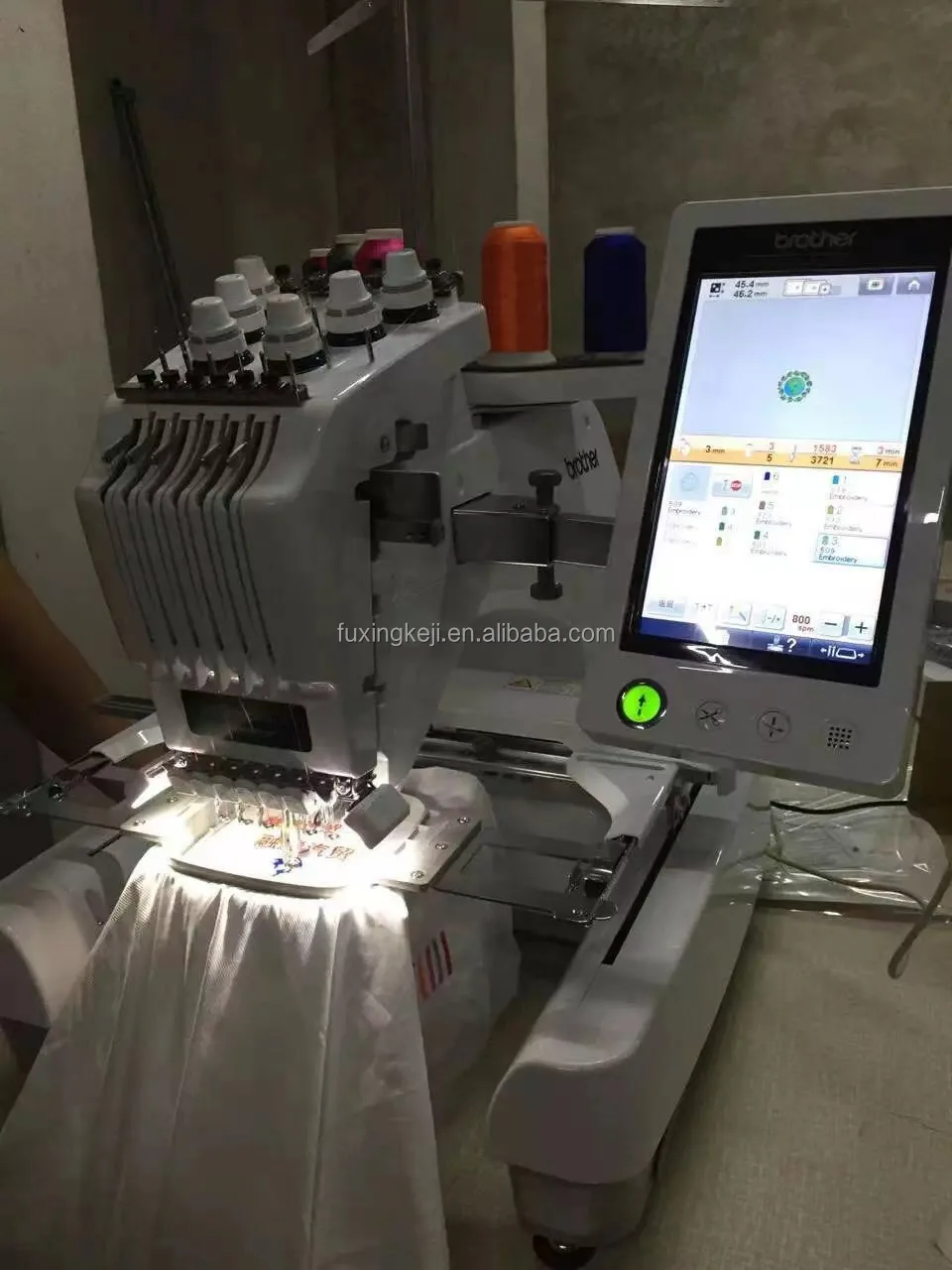 High Speed Computerized Single head brother embroidery machine PR655 for clothes shoes industrial embroidery machine