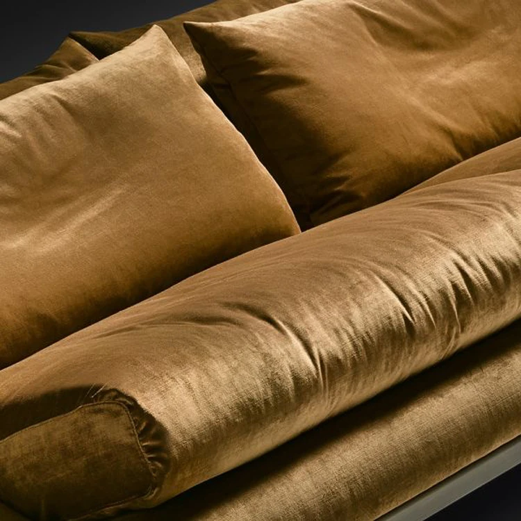 Hot sales Living room solid wood sofa fabrics velvet living room sofas designs