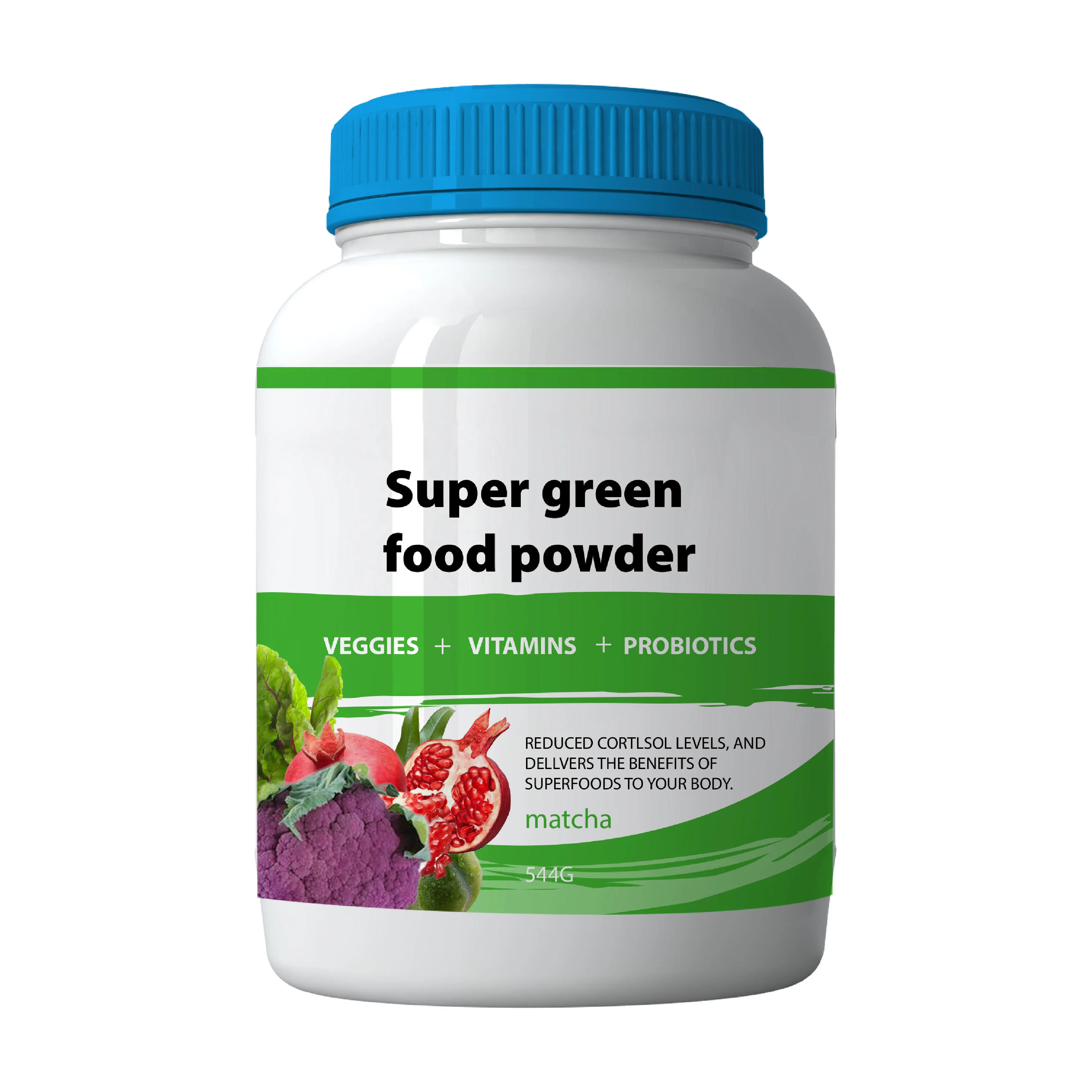 High Quality Dietary Supplement Organic Green Superfoods Blend Private Label Super Greens Vegetable Powder With Digestive