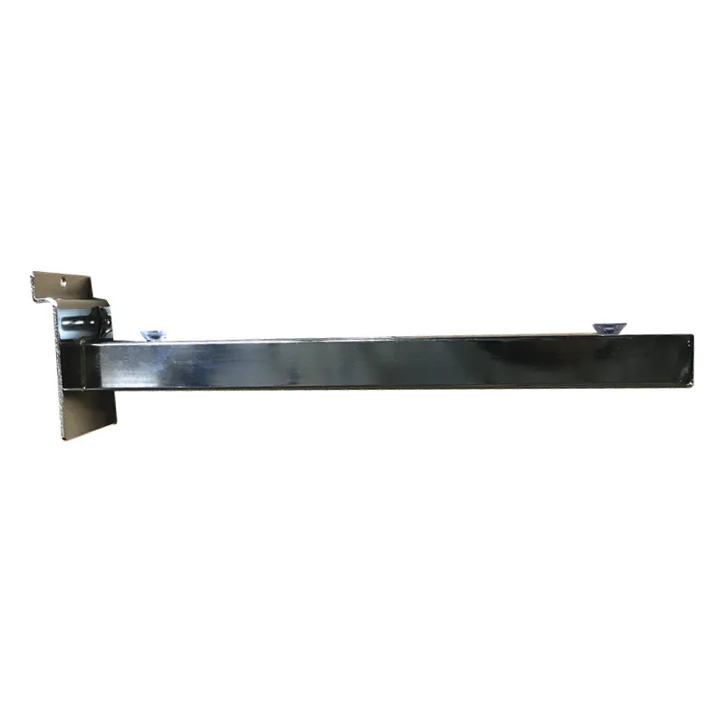 Chrome Metal SlatWall Bracket Rail Shelf