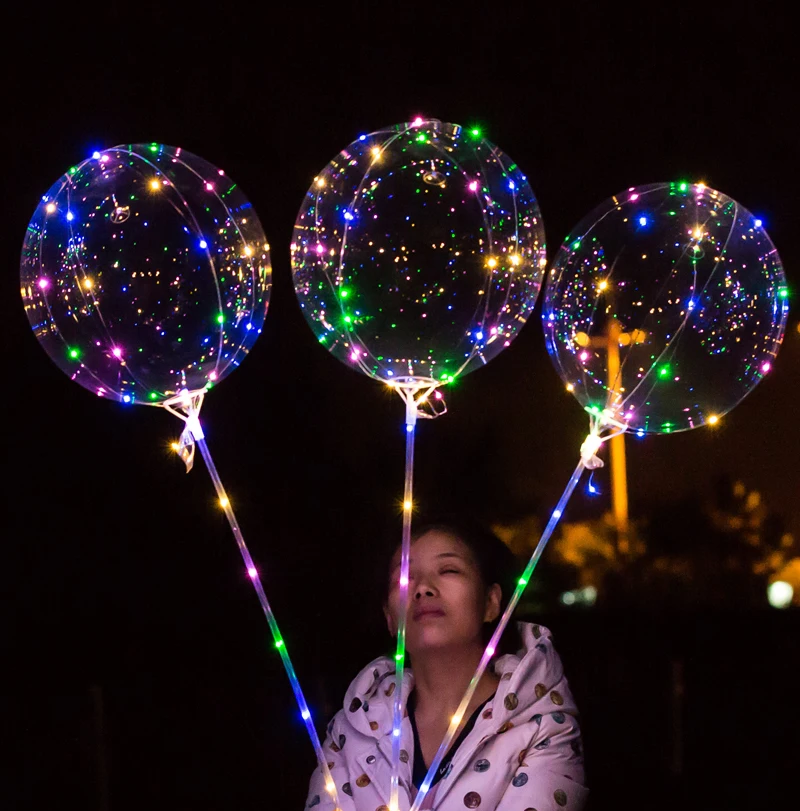 Valentine led bobo ballon light interesting wedding party Decorative balloon