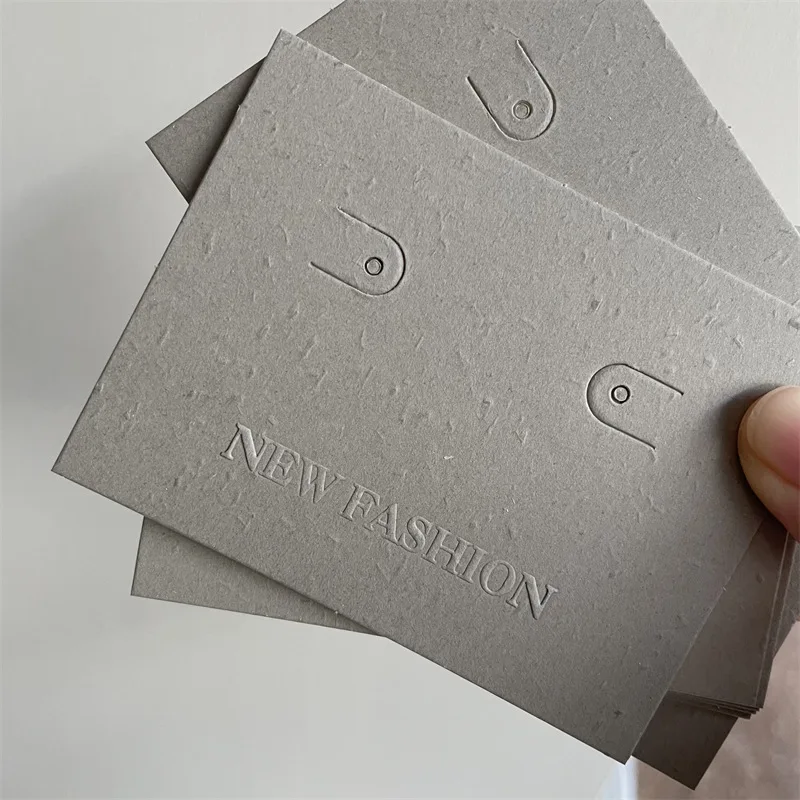 Luxury Jewelry Display Paper Tags Custom Printing Logo Packaging Card For Hoop Earrings