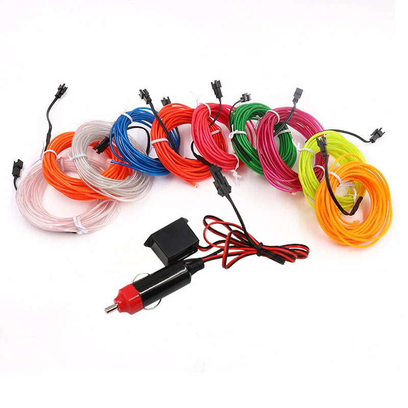 0.9mm, 1.4mm, 2.2mm, 3.2mm, 5mm Flexible neon EL Wire