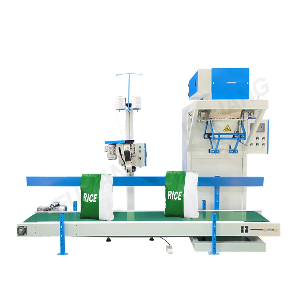 5kg 10kg 25kg 50kg Semi Automatic Granules Flakes Like Walnut Shells Caustic Soda Rice Bagging Filling Packing Machine
