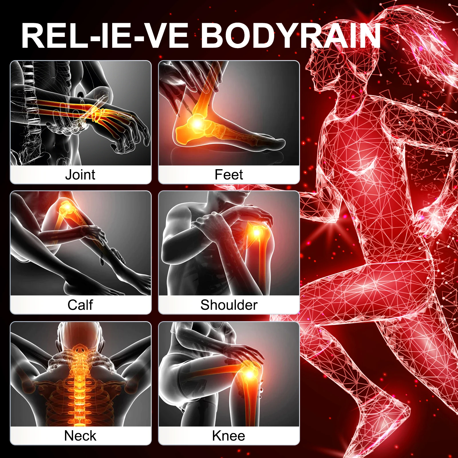 Upgraded 3-in-1 Chip Designed Infrared Light Therapy with Tripod, 660nm  850nm Deep Red Light for Face, Neck, Back
