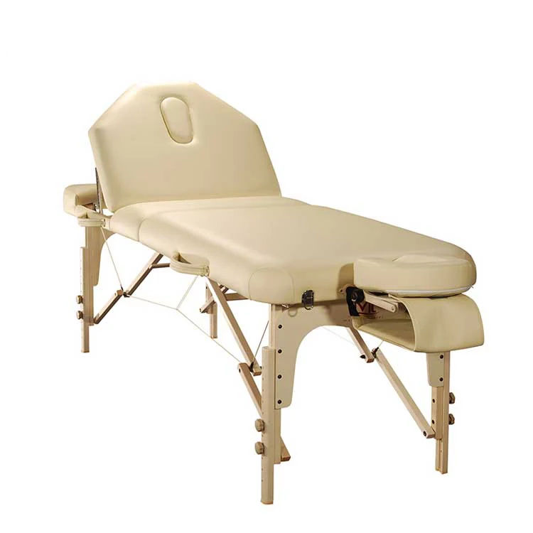 Luban-Fabius 5 year limited warranty Height adjustable Wooden Beauty Table Foldable massage bed