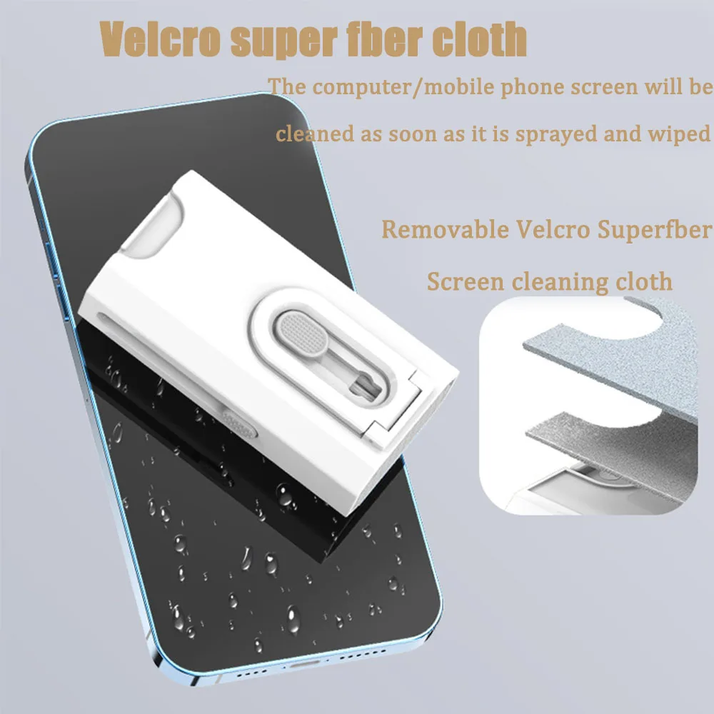 New 8 In 1 Earphone Cleaner Brush Kit Camera Phone Tablet Laptop TV Screen Multifunctional Tools Headset Cleaning Pen Brush Kit