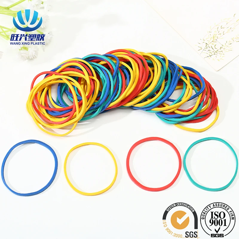 custom synthetic elastic assorted colors rubberbands rubber bands for money