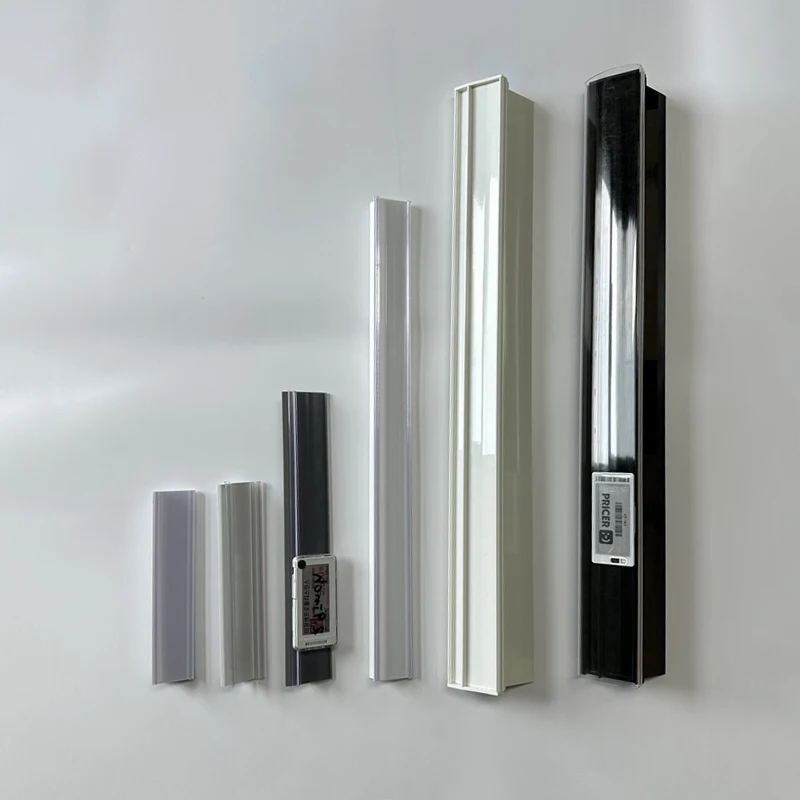 Shopping Mall Store Shop Display Reusable Plastic Shelf Tags Price Label Holder Data Strips for Pantry Retail Supermarket