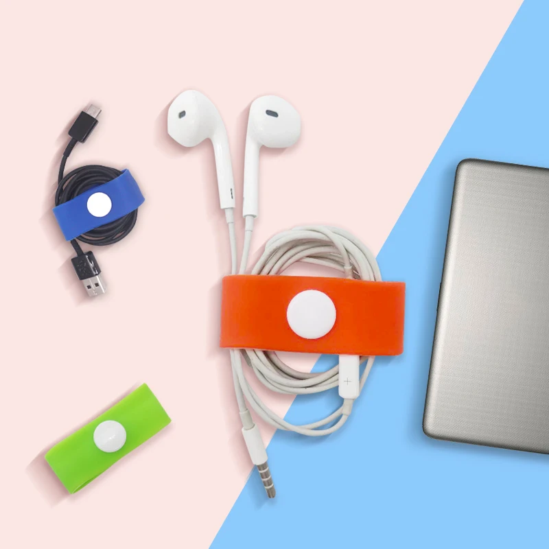 Рекламный подарок цветной органайзер для наушников с