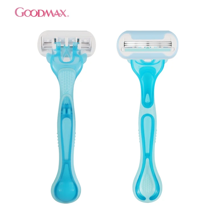 GOODMAX Customization Wholesale Triple Blade Razor for Lady 3 blade Shaving Razor for Women
