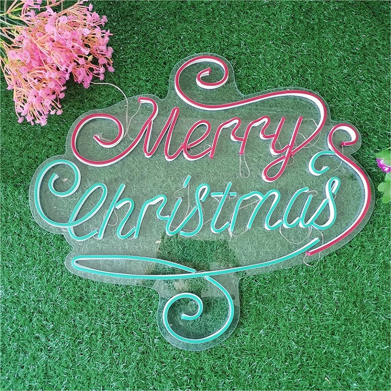 Merry Christmas Neon sign Christmas Party Decorative Lights Chinese New Year Letters