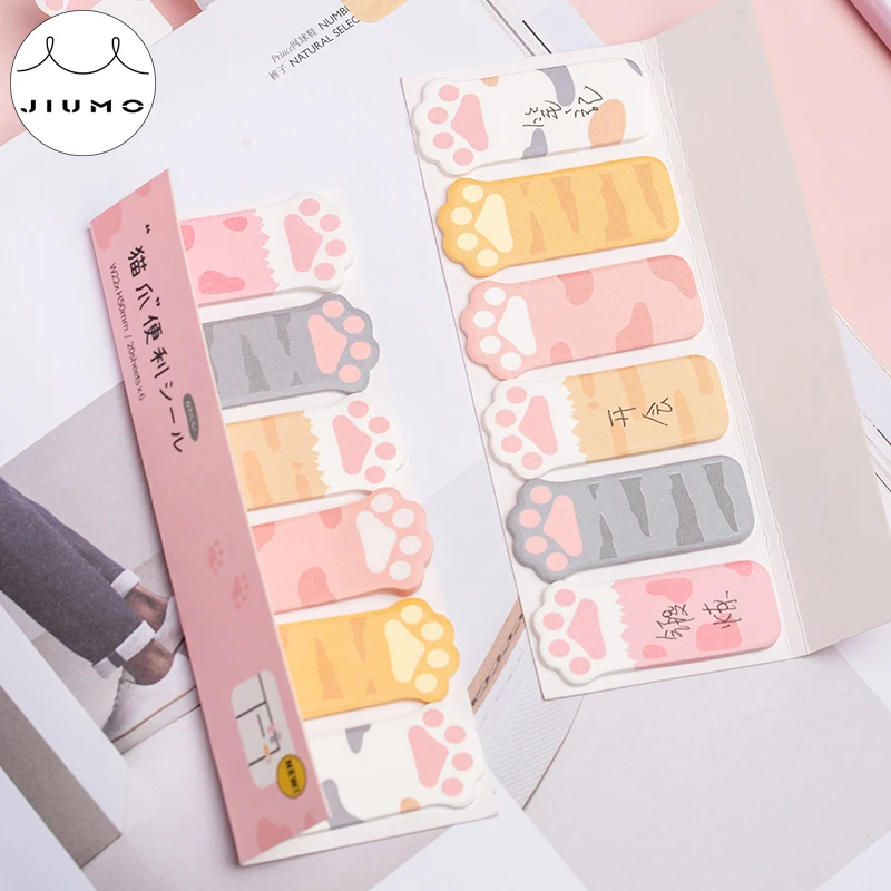 1 Design Sky High Twingo Cat Claw Sticky Notes Notepad Creative DIY Decorative Collage Material Sticky Notes Memo Pads JIUMO