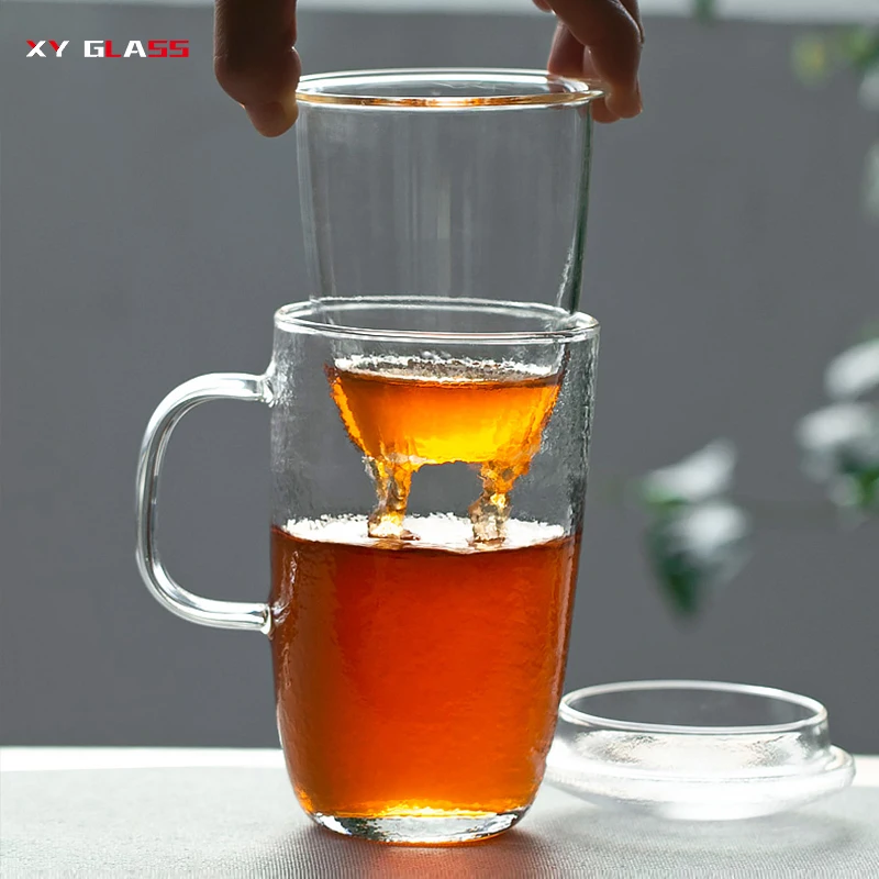 Офисное использование три части высококачественный фильтр с крышкой молоток термостеклянная чашка для