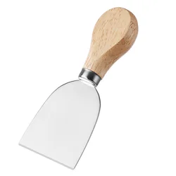 Top Selling Butter Pizza Cheese Tools Cutter Wood Bamboo Handle Stainless Steel Cheese Knife Set