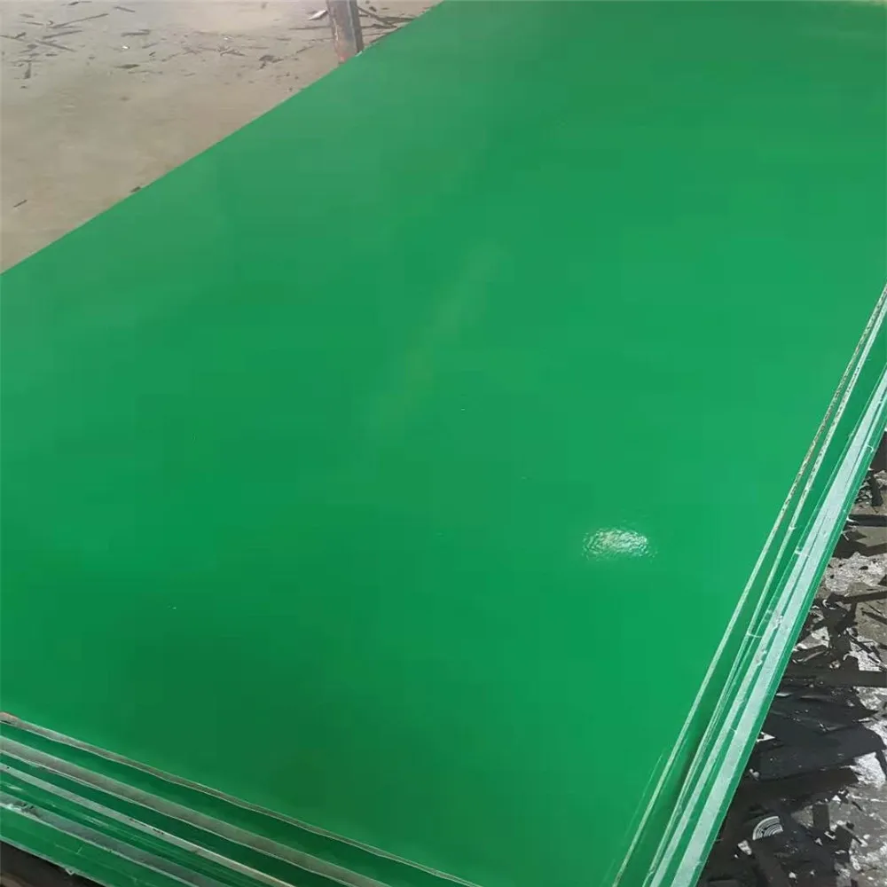 green pp plastic film faced plywood and polyester coated plywood  formwork