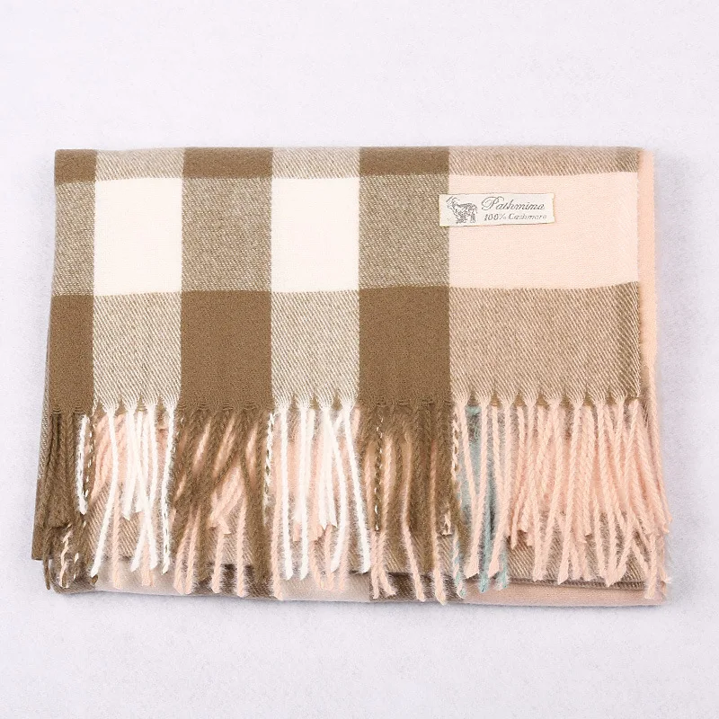 Cost-effective superior quality 100% cashmere scarf women man scarf cashmere plaid scarf cashmere
