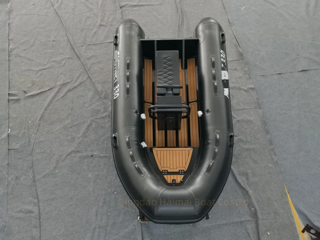 Best Selling CE 4 capacity high speed rib 330cm deep-v aluminum rigid hull inflatable rib boat for sale