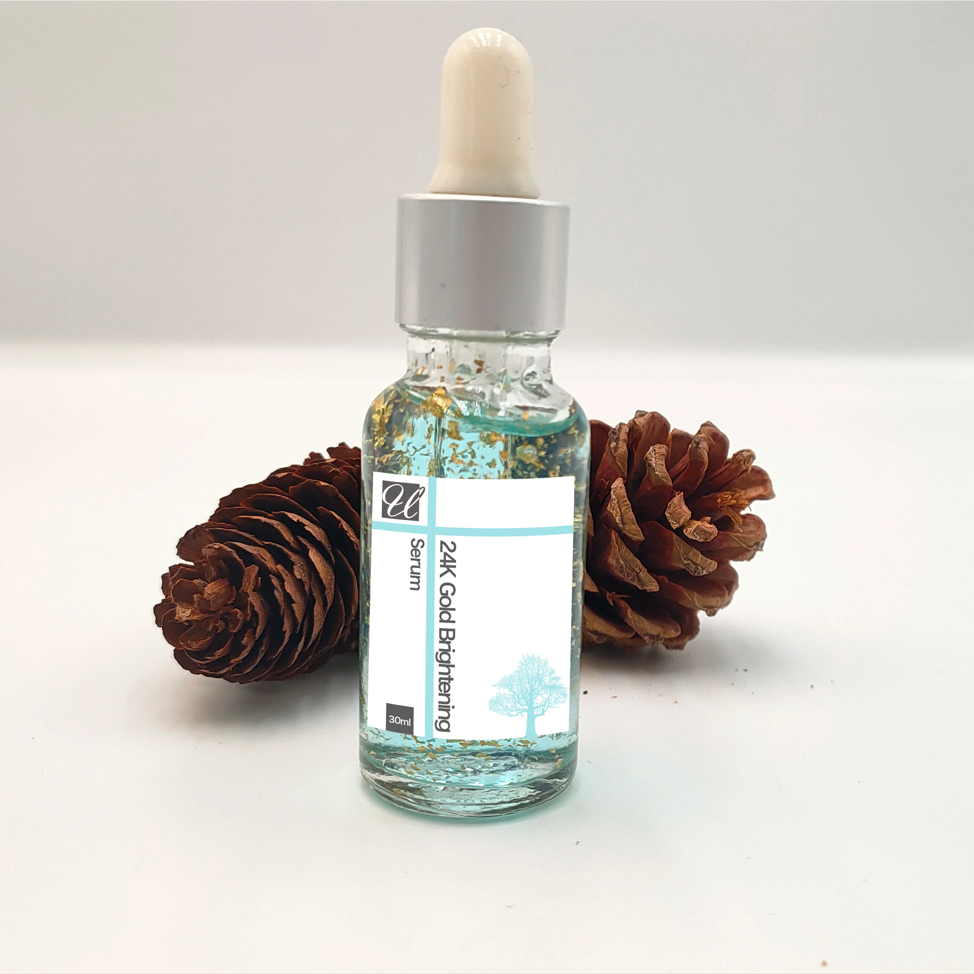 OEM/ODM  Natural 24k gold  Brightening Skin Care Face Serum Whitening Vitamin C blue copper peptide vegan face serum