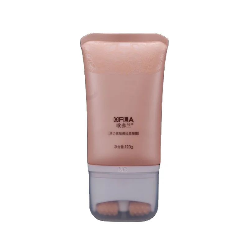 D40 cosmetic soft tube massage applicator roller ball stainless steel body care lotion facial cleanser soft tube squeeze tube